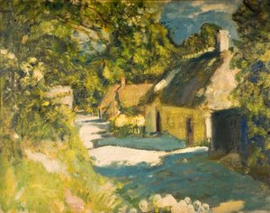 Huisjes in Aldbourne, 1915