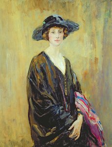 Portret van Dorothy Una Ratcliffe (1891-1967) door Ambrose McEvoy