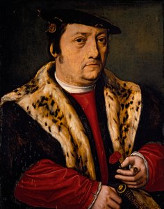 Portret van een Man met een Anjer