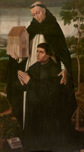 St Thomas en een donor door Ambrosius Benson