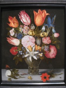 Bloemen in een glas