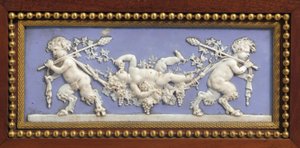 Paneel van een Napoleon III console, in de stijl van Jacob, door Maison Millet, Parijs, ca. 1865 (detail) door Ambrosius the Elder Bosschaert
