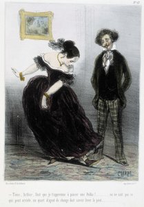 Karikatuur - in "Madeleines" door Cham, ca. 1870-1880 door Amédée de Noé