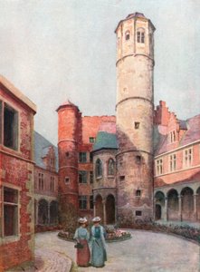 The Arriere Faucille (Achter Sikkel), Ghent (colour litho) door Amedee (after) Forestier