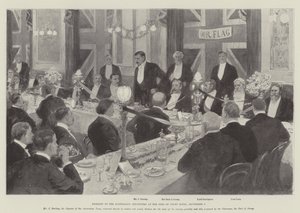 Banket voor de Australische Cricketers in het Inns of Court Hotel, 7 september door Amedee Forestier