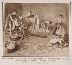 Fullers aan het werk, uit een artikel getiteld 