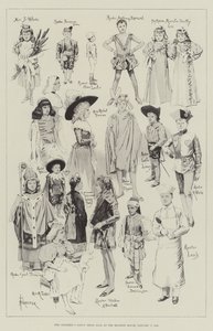 Het Kinderkostuumbal in het Mansion House, 7 januari 1896