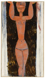 Kariatide, 1913 door Amedeo Modigliani