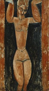 Kariatide; Cariatide, ca. 1911-1913 door Amedeo Modigliani