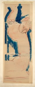 Kariatide: Roze en blauw