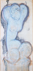 Kariatide, c.1914 door Amedeo Modigliani