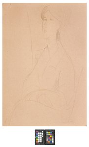 Hanka Zborowska met Handen op haar Schoot door Amedeo Modigliani