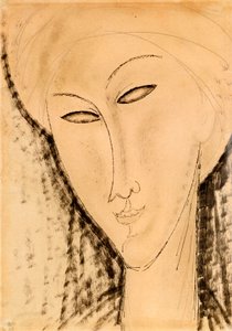 Hoofd van een Vrouw door Amedeo Modigliani