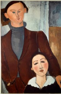 Jacques Lipchitz en zijn vrouw door Amedeo Modigliani
