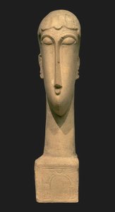 Hoofd van een vrouw door Amedeo Modigliani