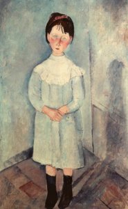 Het kleine meisje in blauw