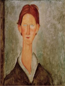 De student door Amedeo Modigliani