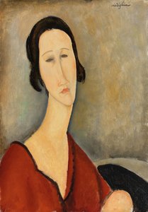 Madame Hanka Zborowska, 1917 door Amedeo Modigliani