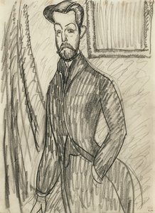 Portret van Dr. Paul Alexandre door Amedeo Modigliani