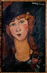Portret van Lolotte door Amedeo Modigliani