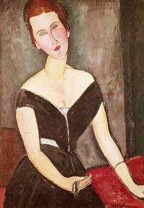 Portret van Madame Georges Van Muyden, door Amedeo Modigliani (1884-1920)
