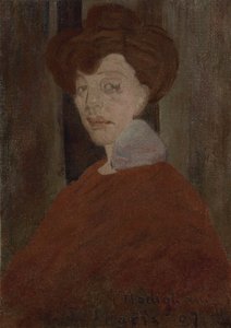 Portret van een vrouw, 1907 door Amedeo Modigliani