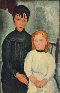 Twee Meisjes door Amedeo Modigliani