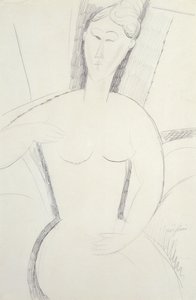 Zittende Vrouw door Amedeo Modigliani