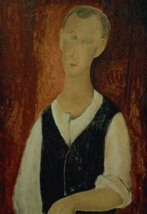 Jonge man met een zwart vest, 1912