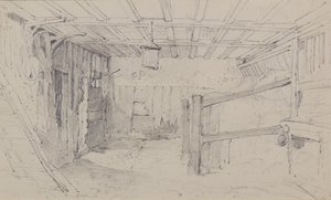Binnen in een Stal, ca. 1810 door Amelia Long
