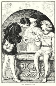 De wensput (gravure) door Amelia M. (attr.to) Bowerley or Bauerle