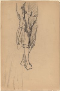 Gedeeltelijke Schets van een Jongen in Knickerbockers door American 19th Century