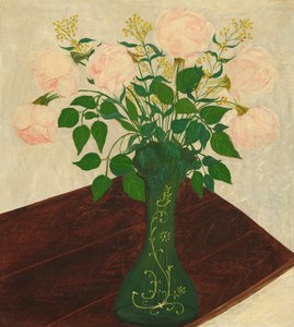 Roze rozen door American 19th Century