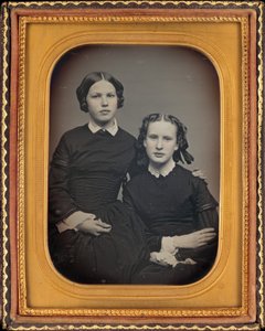 Portret van Twee Meisjes door American 19th Century