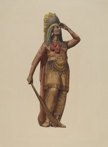 Sigarenwinkel Indiaan door American 20th Century
