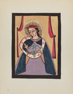 Plaat 11: Annunciatie: Uit Portfolio "Spaanse Koloniale Ontwerpen van New Mexico" door American 20th Century