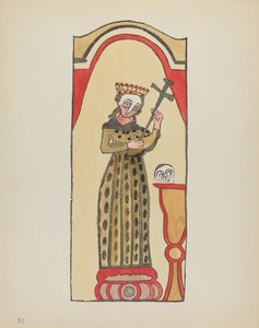 Plaat 12: Sint Rita: Uit portfolio "Spaanse koloniale ontwerpen van New Mexico" door American 20th Century