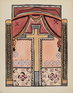 Ontwerp met Kruis, Chimayo: Uit Portfolio "Spaanse Koloniale Ontwerpen van New Mexico" door American 20th Century