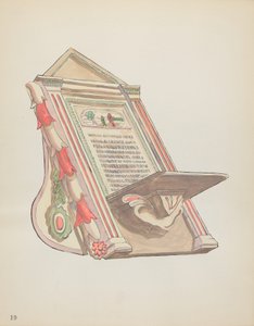 Plaat 19: Lezen Standaard, Chimayo: Uit Portfolio "Spaanse Koloniale Ontwerpen van New Mexico"
