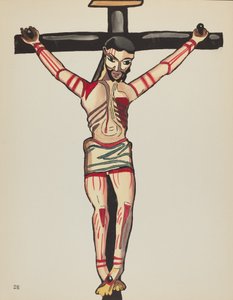 Christus gekruisigd: Uit portfolio "Spaanse koloniale ontwerpen van New Mexico"