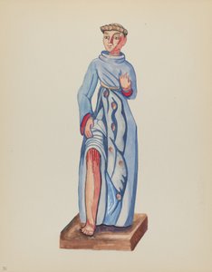 Plaat 36: St. Roch: Uit Portfolio "Spaanse Koloniale Ontwerpen van New Mexico" door American 20th Century