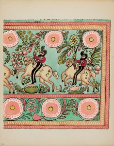 Plate 43: Geschilderd Kistontwerp: Uit Portfolio "Spaanse Koloniale Ontwerpen van New Mexico"