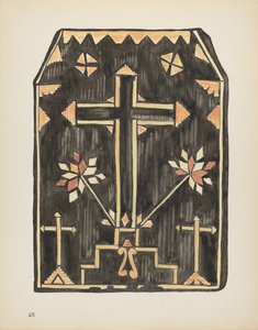 Plaat 46: Stro applicatie ontwerp: Uit portfolio "Spaanse koloniale ontwerpen van New Mexico" door American 20th Century