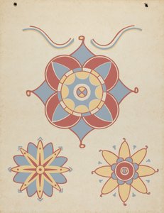 San Juan Capistrano Missie Plafonddecoratie uit de portfolio "Decoratieve Kunst van Spaans Californië"