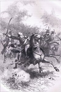 De aanval van de Pulaski, illustratie uit Cassells Geschiedenis van de Verenigde Staten gepubliceerd door Cassell, Petter & Galpin, ca. 1900 (litho) door American English school