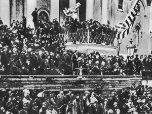 Tweede inauguratie van Abraham Lincoln, 4 maart 1865 door American Photographer (after)