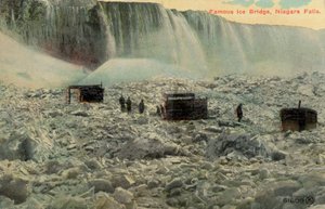 Beroemde ijsbrug bij Niagara Falls, New York, VS