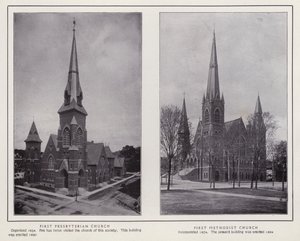 Jamestown, NY: Eerste Presbyteriaanse Kerk; Eerste Methodistenkerk