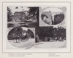 Newport, Rhode Island: Residentie van James Gordon Bennett; Purgatory; Coaching op de Avenue; Bellevue Avenue door American Photographer (after)