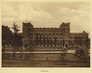 Princeton Universiteit: Guyot Hall (zwart-wit foto)